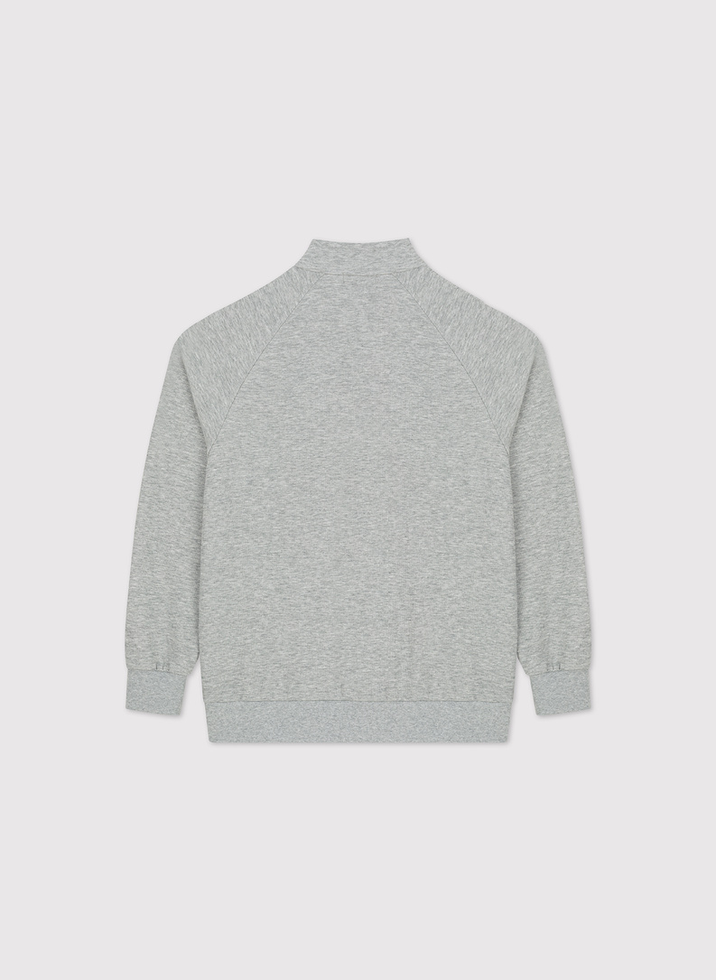 Rozpinana szara bluza dresowa