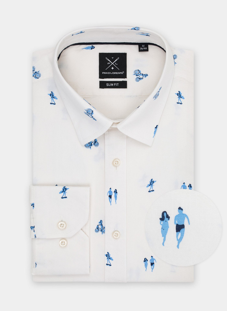 Koszula męska P21SF-1X-117-B