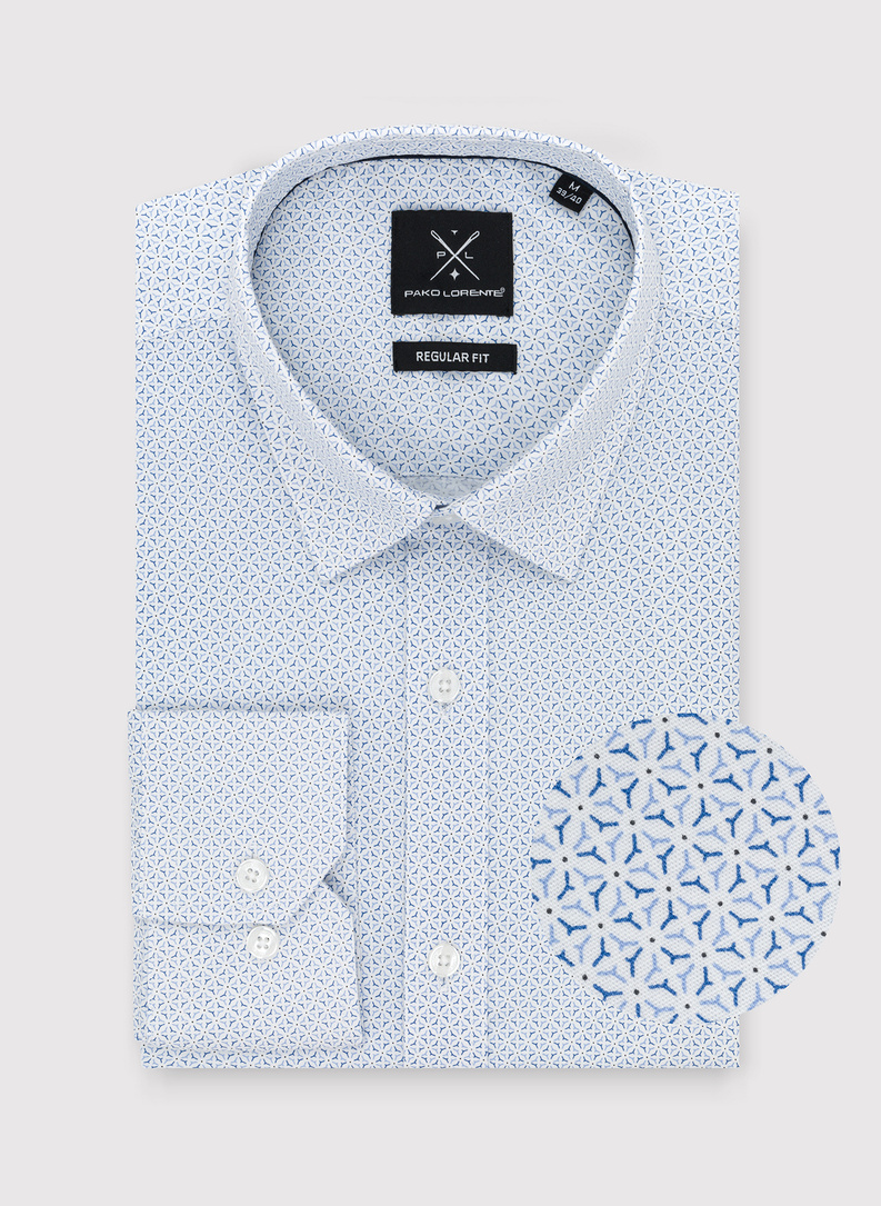 Koszula o kroju Regular w mikrowzór 