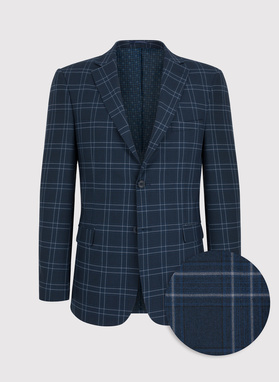 Granatowa marynarka garniturowa