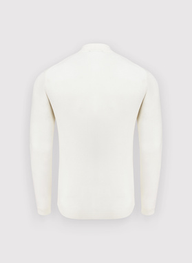 Półgolf męski w białym kolorze