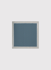 Wzorzysta szara poszetka męska