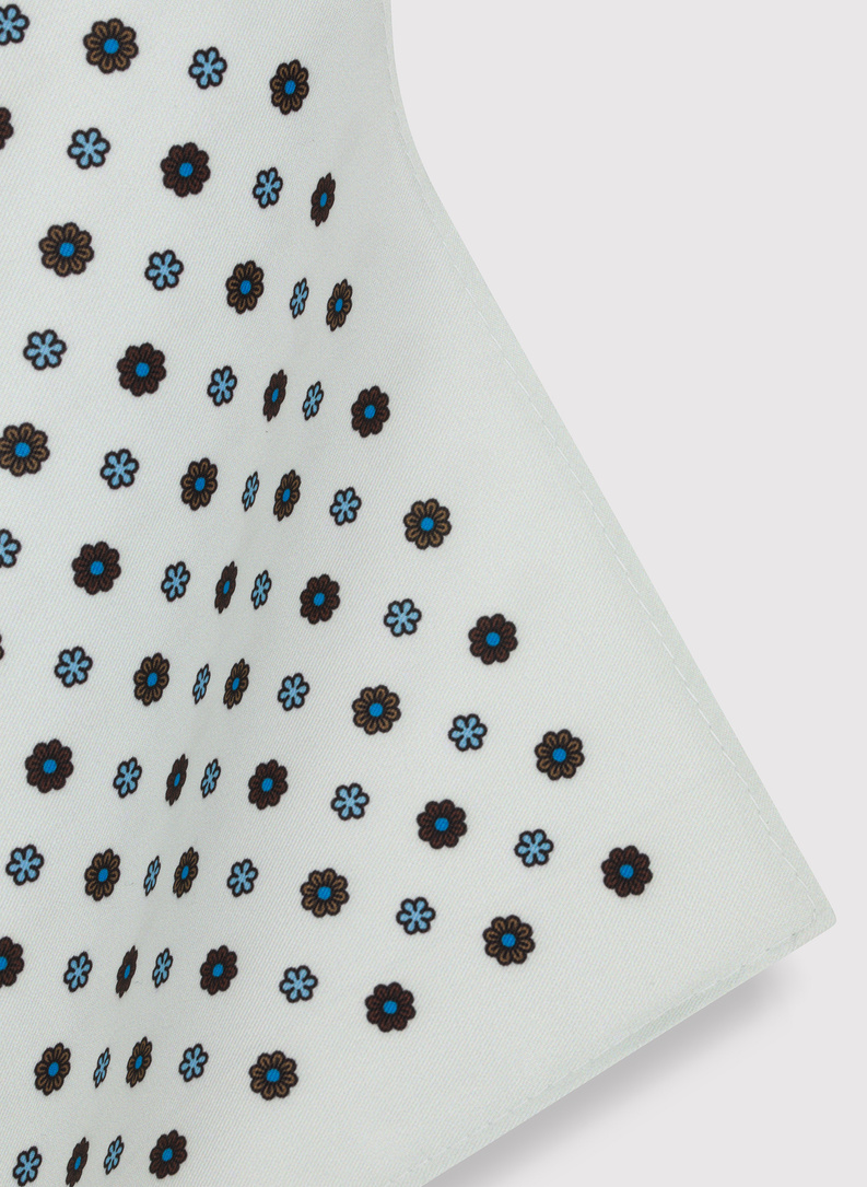 Męska poszetka w kwiatki