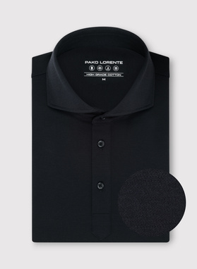 Czarna koszula typu popover