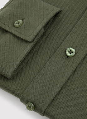 Zielona bawełniana koszula męska