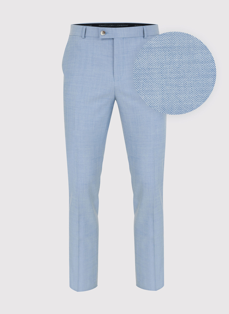 Niebieskie spodnie garniturowe P22SP-6G-004-N-S