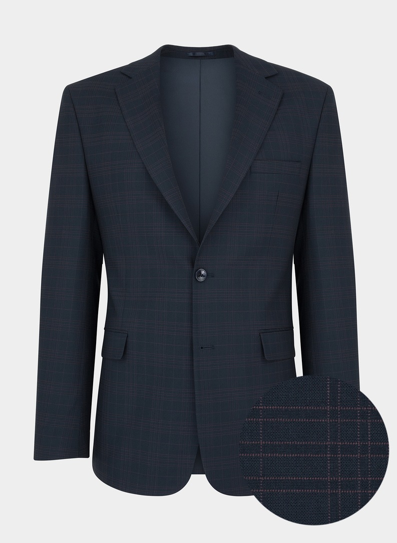 Granatowa marynarka garniturowa P22WF-3G-041-G-S