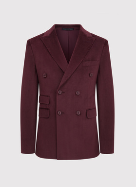 Sztruksowa dwurzędowa marynarka męska