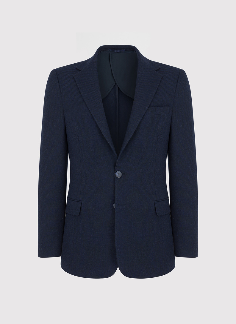 Granatowa marynarka męska z odpinaną podpinką