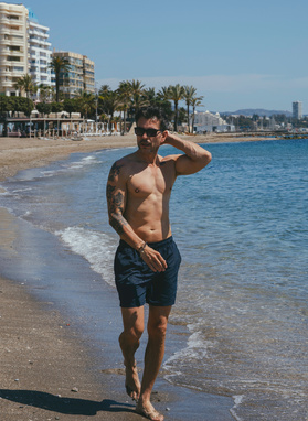 Szorty kąpielowe męskie w granatowym kolorze