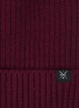 Bordowa czapka P21WF-CX-001-D