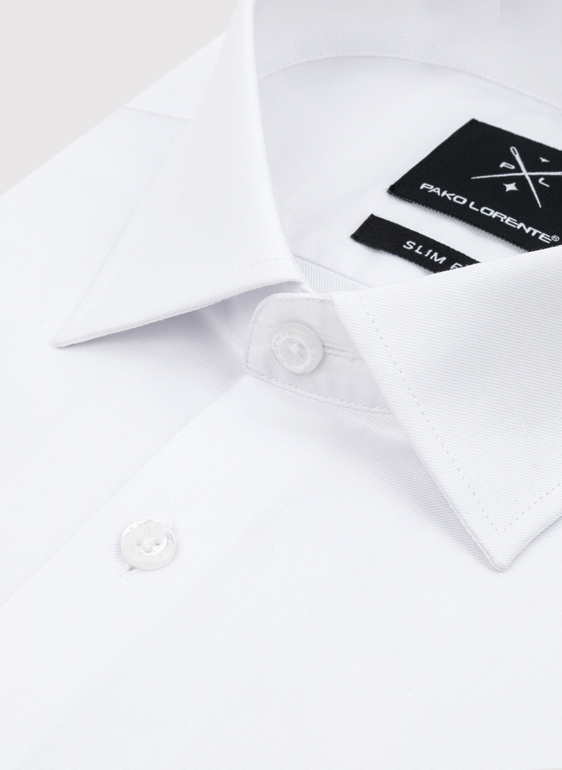 Biała bawełniana koszula męska