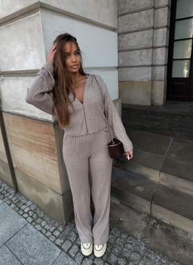 Kombinezon sweterkowy MODA mokka