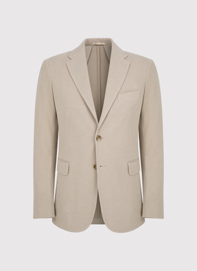 Beżowa marynarka z dzianiny