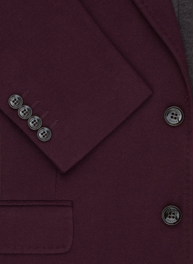 Dzianinowa marynarka w kolorze bordowym