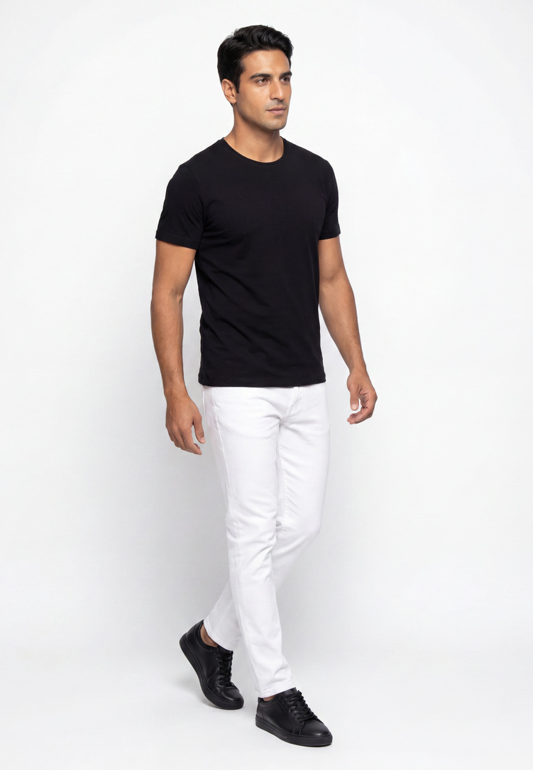 Czarny t-shirt męski