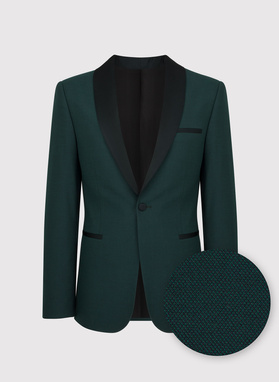 Marynarka smokingowa w kolorze zielonym