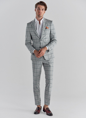 Szara marynarka garniturowa P22SF-3G-010-S-S