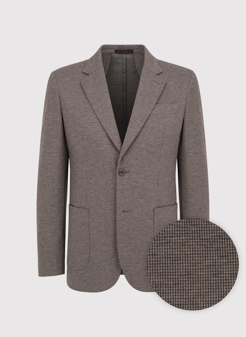 Szaro-brązowa marynarka męska