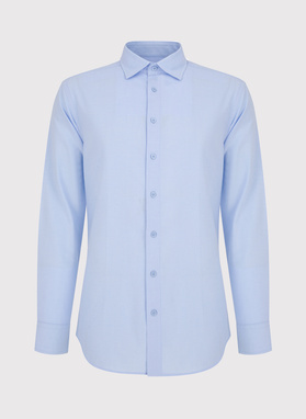 Niebieska bawełniana koszula męska