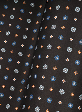 Czarna poszetka męska paisley