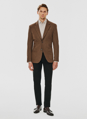 Brązowa marynarka męska