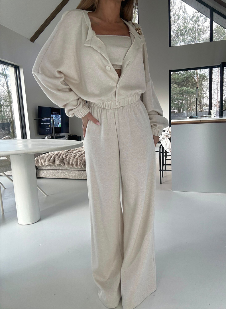 Komplet 3-częściowy AURA jasnobeżowy