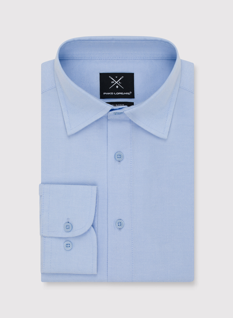 Niebieska bawełniana koszula męska