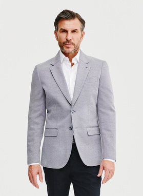 Granatowa marynarka melanż