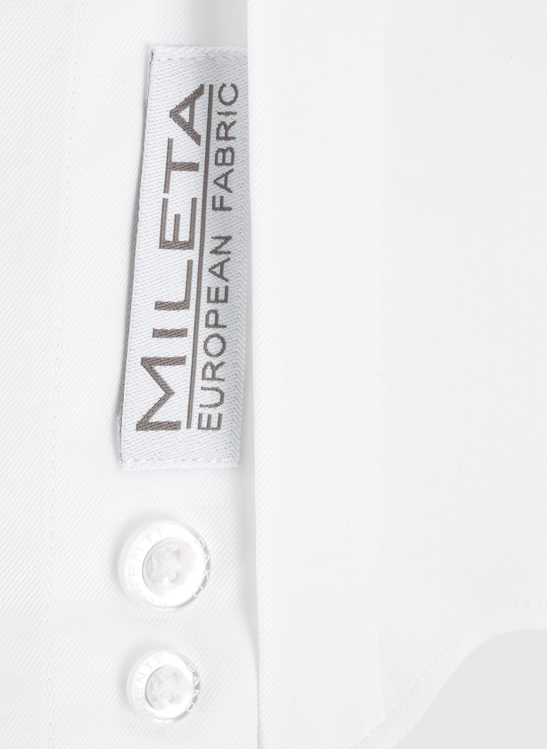 Biała koszula męska na spinki