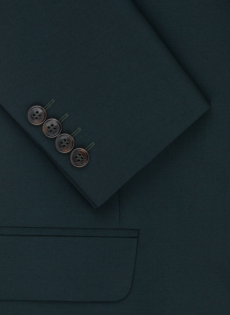 Wełniana zielona marynarka garniturowa