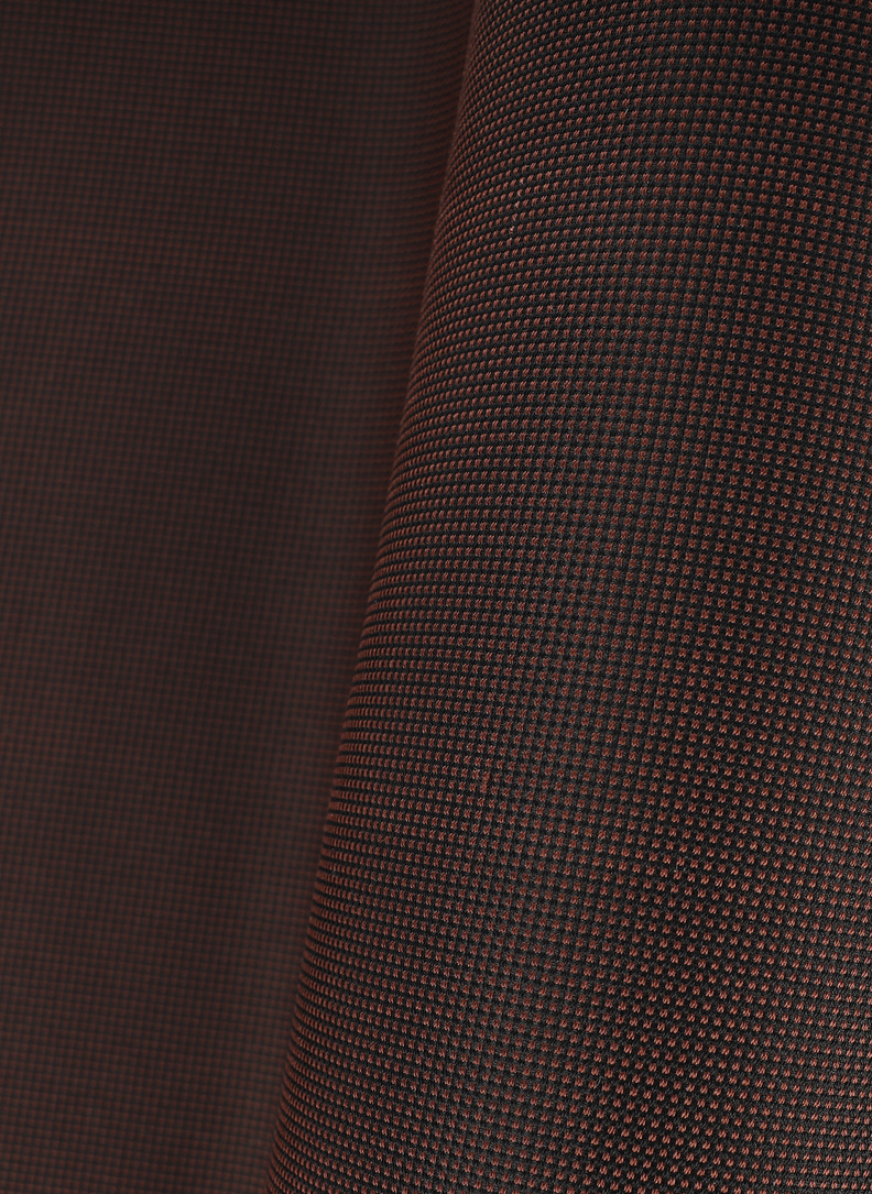 Brązowy zestaw krawat i poszetka