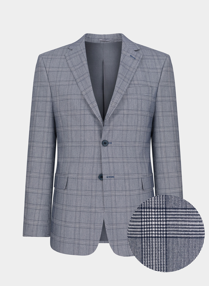 Szara marynarka garniturowa P22SF-3G-011-S-S