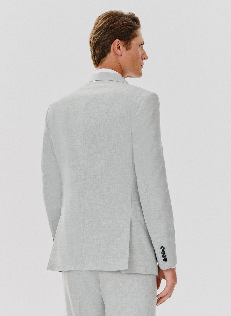 Marynarka garniturowa w kolorze jasnoszarym