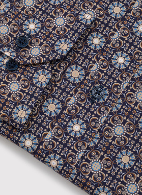 Koszula męska we wzór geometryczny