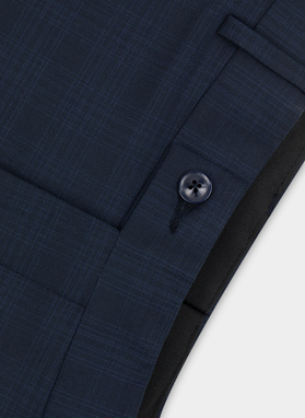 Granatowe spodnie garniturowe P21WF-6G-062-G