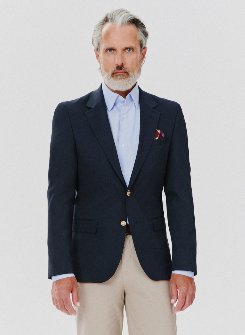 Granatowa casualowa marynarka męska