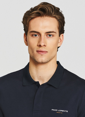 Granatowe polo męskie