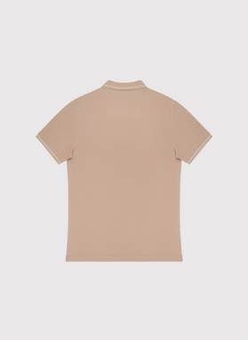 T-shirt polo w kolorze brązowym