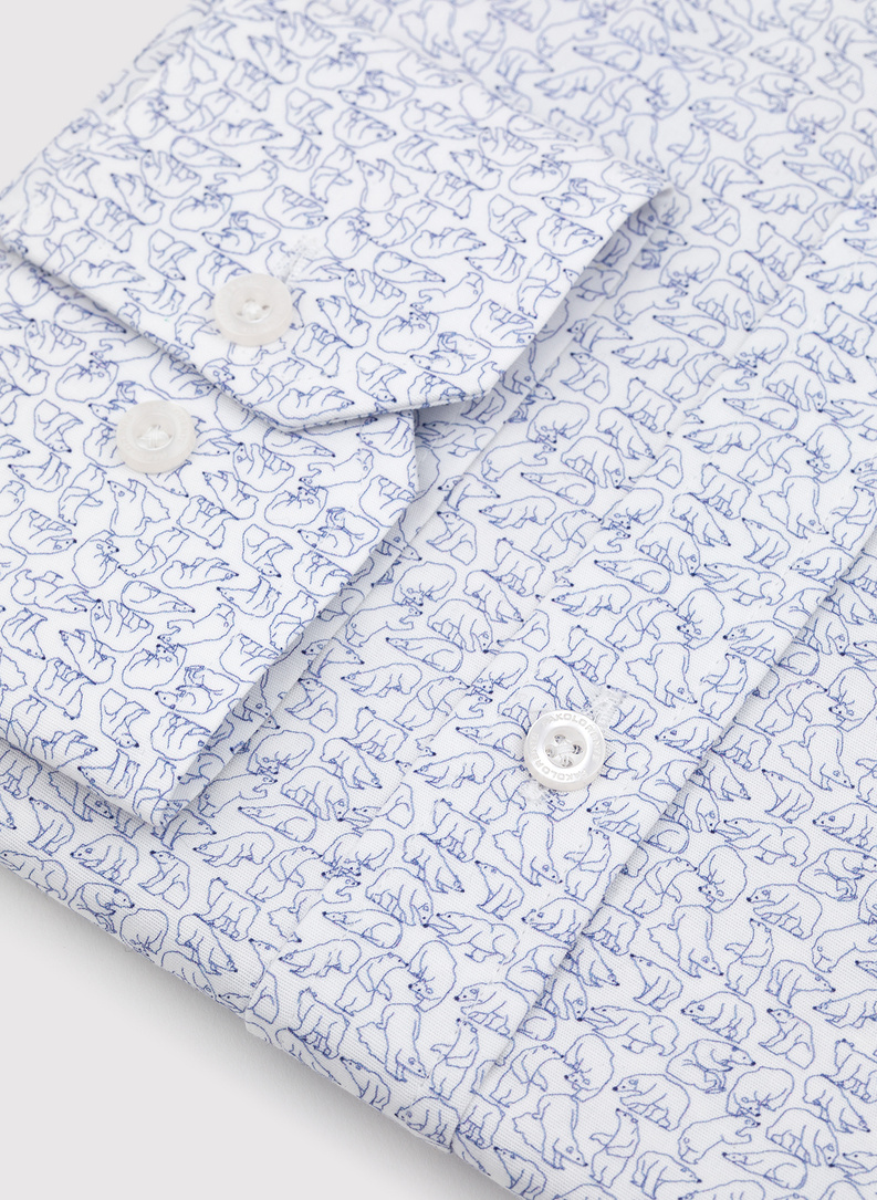 Koszula męska w drobny wzór