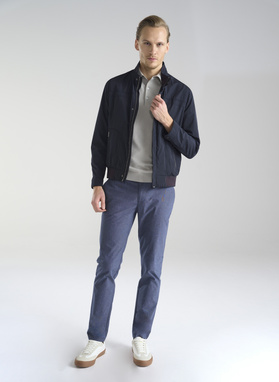 Granatowa krótka kurtka męska