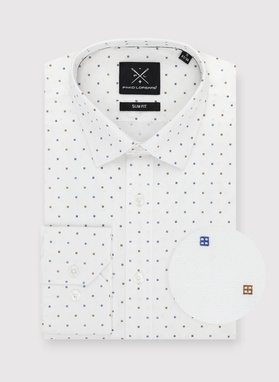 Elegancka koszula męska w delikatny wzorek