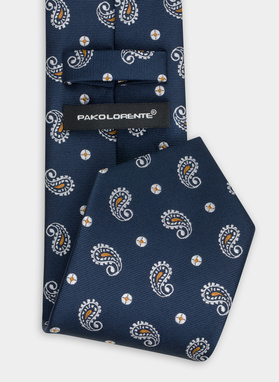 Krawat męski granatowy P21WF-KX-284-G-0