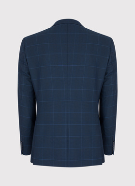 Granatowa marynarka garniturowa P22SF-3G-014-G-S