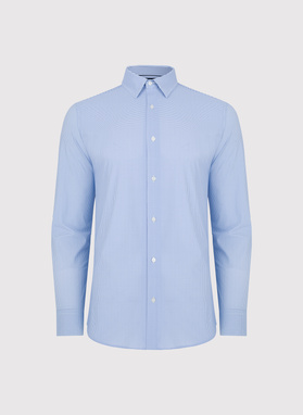 Dzianinowa koszula męska w pepitkę