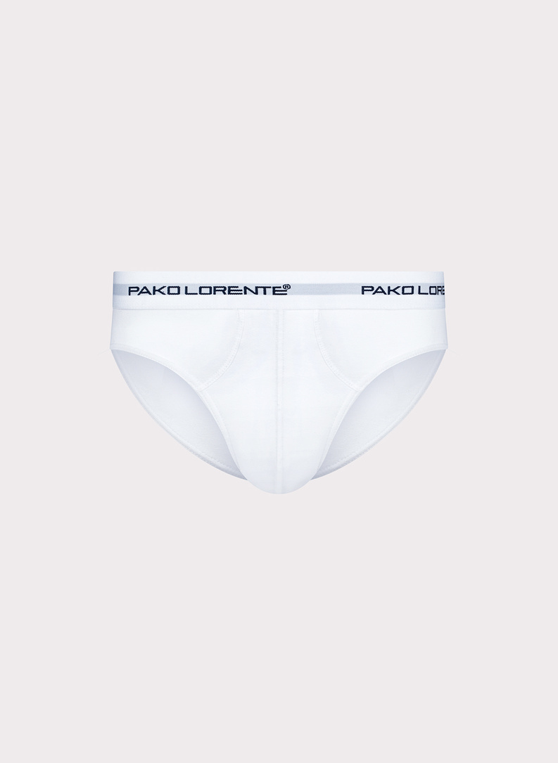 Zestaw 3 par białych slipów męskich