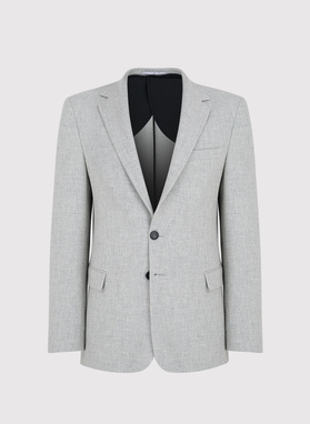 Szara marynarka męska z odpinaną podpinką