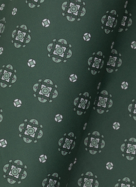 Wzorzysta zielona poszetka męska