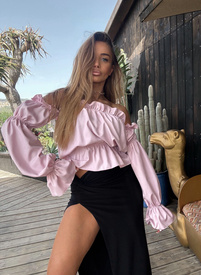 Bluzka hiszpanka MARBELA w kolorze różowym