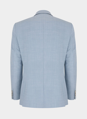 Niebieska marynarka garniturowa P22SP-3G-004-N-S